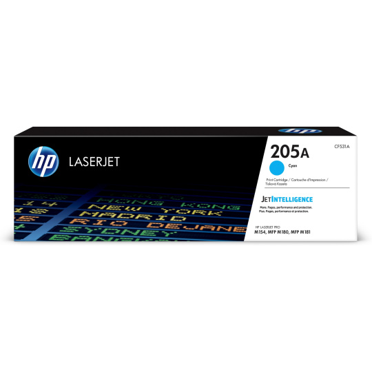 HP 205A Cyan Original LaserJet Toner Cartridge (900 pages)