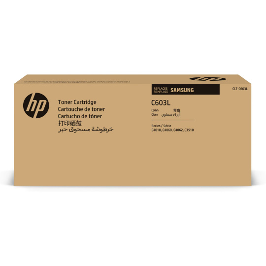 HP - Samsung CLT-C603L High Yield Cyan Toner Cartridge (10,000 pages)