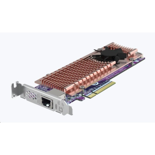 QNAP QM2-2P410G1T rozšiřující karta 2xM.2 2280 PCIe NVMe SSD, 1x10GbE, 4xPCle