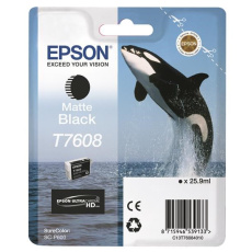 EPSON ink čer ULTRACHROME HD "Kosatka" - Matte Black - T7608 (25,9 ml) EPSON ink čer ULTRACHROME HD "Kosatka" - Matte Black - T7608 (25,9 ml)