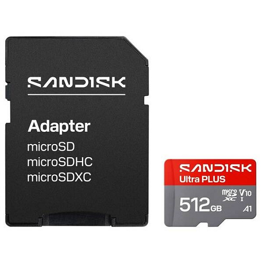 Sandisk Ultra PLUS micro SDXC karta 512GB UHS-I, V10, U1, C10, (200MB/s) Sandisk Ultra PLUS micro SDXC karta 512GB UHS-I, V10, U1, C10, (200MB/s)