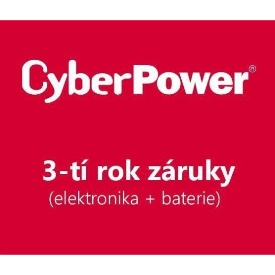 CyberPower 3-tí rok záruky pro CP900EPFCLCD, MBP20HVIEC6