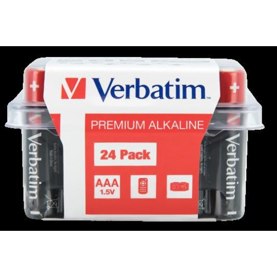 Bazar - VERBATIM  Alkalická Baterie AAA 24 Pack / LR03 poškozený obal Bazar - VERBATIM  Alkalická Baterie AAA 24 Pack / LR03 poškozený obal