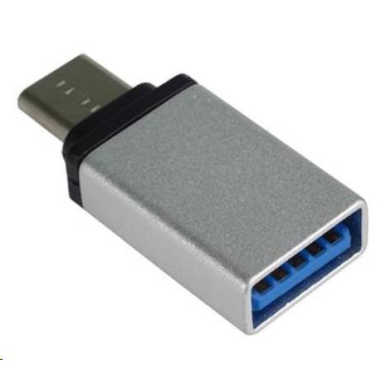 PREMIUMCORD Adaptér USB 3.1 C/male - USB 3.0 A/female, stříbrný, OTG