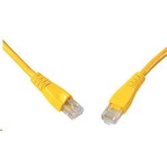 Solarix Patch kabel CAT5E UTP PVC 5m žlutý snag-proof C5E-114YE-5MB