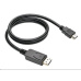 C-TECH kabel DisplayPort/HDMI, 2m, černý