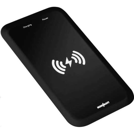 MiniBatt M1 - Qi bezdrátová nabíječka - černá