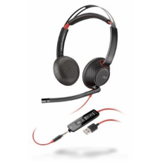 POLY náhlavní souprava BLACKWIRE C5220, 3,5 mm jack, USB, stereo POLY náhlavní souprava BLACKWIRE C5220, 3,5 mm jack, USB, stereo