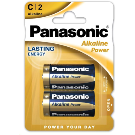 PANASONIC Alkalické baterie Alkaline Power LR14APB/2BP C 1,5V (Blistr 2ks)