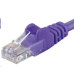 PREMIUMCORD Patch kabel UTP RJ45-RJ45 CAT5e 1m fialová