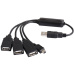 PremiumCord USB2.0 HUB 4-portový Black cable