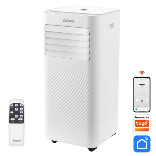 Salente SummerICE7, chytrá mobilní klimatizace, 7000 BTU, WiFi+Bluetooth, dálk. ovl. Salente SummerICE7, chytrá mobilní klimatizace, 7000 BTU, WiFi+Bluetooth, dálk. ovl.