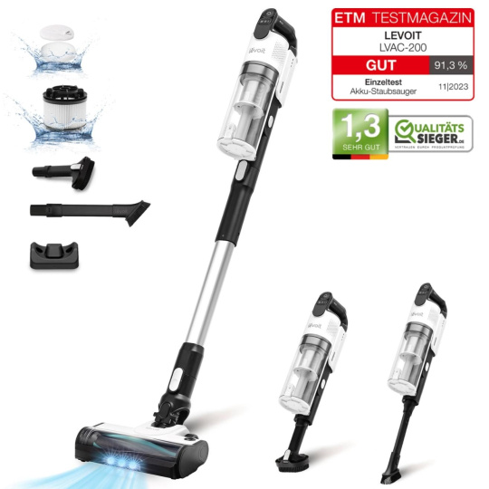 BAZAR - Levoit LVAC-200 4v1 Aku Turbo Cyclone bílý - Poškozený obal (Komplet) BAZAR - Levoit LVAC-200 4v1 Aku Turbo Cyclone bílý - Poškozený obal (Komplet)