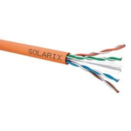 Instalační kabel Solarix UTP, Cat6, drát, LSOHFR, cívka 500m SXKD-6-UTP-LSOHFR-B2ca
