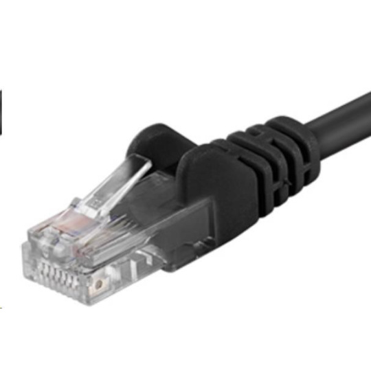 PREMIUMCORD Patch kabel UTP RJ45-RJ45 CAT5e 0.25m černá