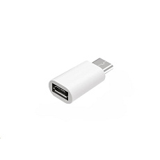 WG - Adaptér Micro USB (female) na Type-C (male), bílá