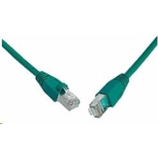 Solarix Patch kabel CAT6 SFTP PVC 10m zelený snag-proof C6-315GR-10MB