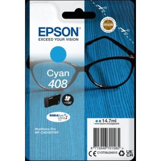 EPSON ink Cyan 408L DURABrite Ultra Ink