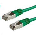 XtendLan patch kabel Cat6A, SFTP, LS0H - 0,3m, zelený (prodej po 10 ks)