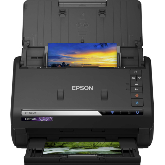 EPSON skenerFastFoto FF-680W, A4, 600x600dpi, 24 bits Color Depth, USB 3.0, Wireless LAN