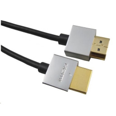 PREMIUMCORD Kabel Slim HDMI kabel, 1m, High Speed + Ethernet (v1.4), zlacené konektory PREMIUMCORD Kabel Slim HDMI kabel, 1m, High Speed + Ethernet (v1.4), zlacené konektory
