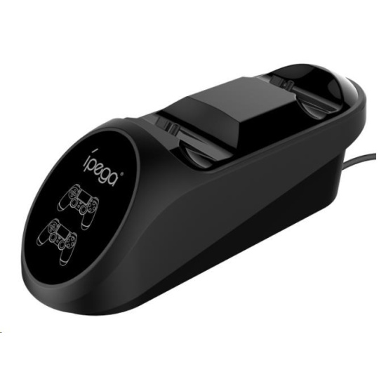 BAZAR - iPega dokovací stanice 9180 Double Charger pro gamepady PS4, černá - Poškozený obal (Komplet)