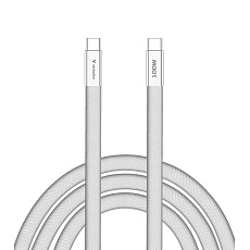 VERBATIM Kabel Sync & Charge SoftTouch USB-C, 100W, 120cm, bílá