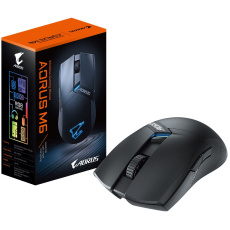 GIGABYTE Herní myš Aorus M6, Bezdrátová 2.4GHz, USB-C, černá GIGABYTE Herní myš Aorus M6, Bezdrátová 2.4GHz, USB-C, černá