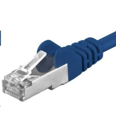 PREMIUMCORD Patch kabel CAT6a S-FTP, RJ45-RJ45, AWG 26/7 0,25m modrá PREMIUMCORD Patch kabel CAT6a S-FTP, RJ45-RJ45, AWG 26/7 0,25m modrá