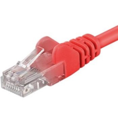 PremiumCord Patch kabel UTP RJ45-RJ45 CAT6 5m červená