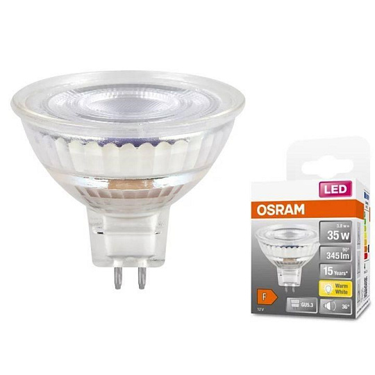 OSRAM LED STAR GU5,3  3,8W/827 12V MR16 35W teplá