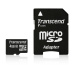 TRANSCEND MicroSDHC karta 4GB Class 10 + adaptér