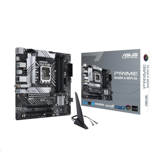 ASUS MB Sc LGA1700 PRIME B660M-A WIFI DDR4, Intel B660, 1xDP, 2xHDMI, WI-FI, mATX