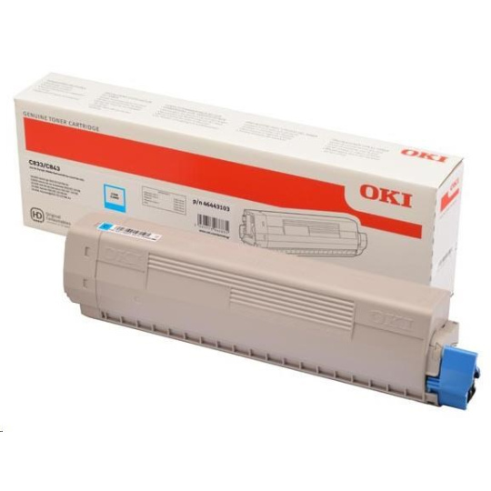 OKI Cyan toner do C833/C843 (10 000 stránek)