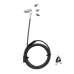 DICOTA Universal Security Cable Lock 3 Exchangeable heads fits all slots keyed