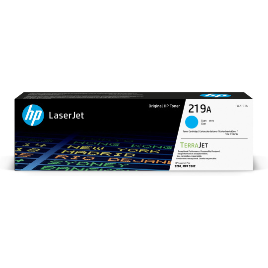 HP 219A Cyan Original LaserJet Toner Cartridge (1,200 pages)