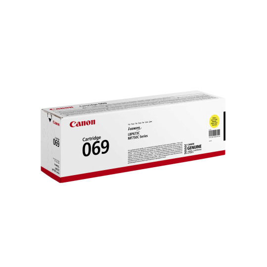 Canon TONER  CRG 069Y žlutý pro LBP673Cdw, MF752Cdw a MF754Cdw (1 900 str.) BAZAR/POŠKOZENÝ OBAL