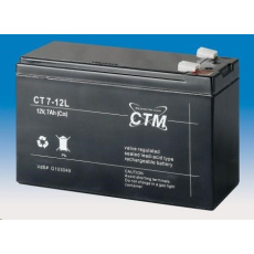 Baterie - CTM CT 12-7L (12V/7Ah - Faston 250), životnost 5let