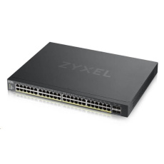 Zyxel XGS1930-52HP-EU0101F 52-port Smart Managed PoE Switch, 48x gigabit RJ45, 4x 10GbE SFP+, PoE budget 375W