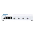 QNAP switch QSW-M408S (8x1GbE,4xSFP+)