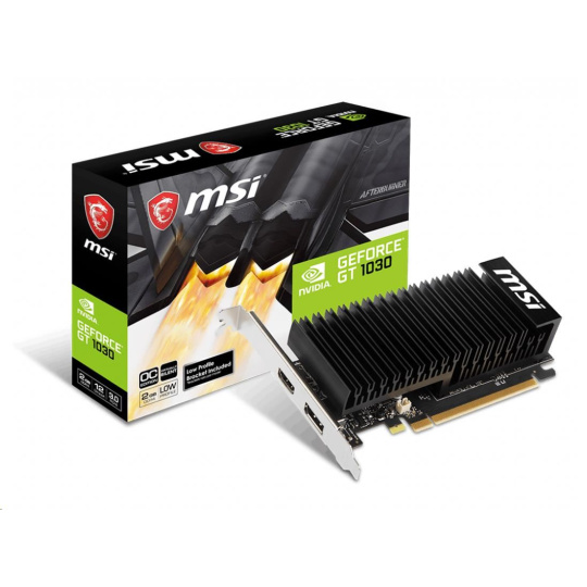 MSI VGA NVIDIA GeForce GT 1030 2GHD4 LP OC, GT 1030, 2GB DDR4, 1xDP, 1xHDMI MSI VGA NVIDIA GeForce GT 1030 2GHD4 LP OC, GT 1030, 2GB DDR4, 1xDP, 1xHDMI