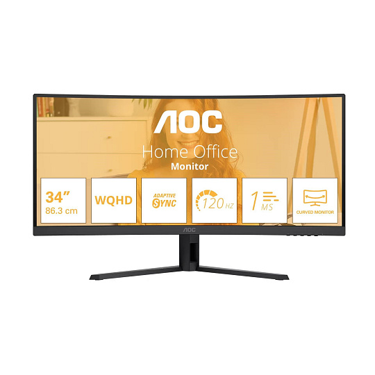 AOC MT VA LCD WLED 34" CU34B3E - 3440x1440, 120Hz, 1xHDMI, DP, Zakřivený