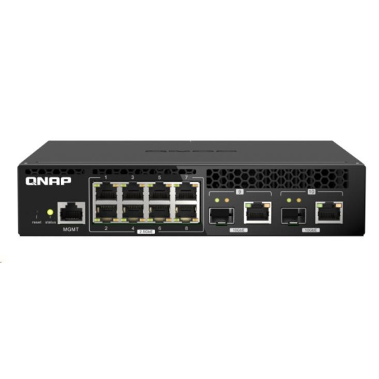 QNAP switch QSW-M2108R-2C (8x2,5GbE,2x10GbE/SFP+combo)