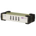 ATEN 4-port KVM PS/2 , 1.2m kabely