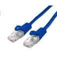 C-TECH kabel patchcord Cat6, UTP, modrý, 0,25m