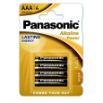 PANASONIC Alkalické baterie Alkaline Power LR03APB/4BP AAA 1,5V (Blistr 4ks)