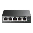 TP-Link switch TL-SF1005LP v3.40 (P/N:1700000439) (5x100Mb/s, 4xPoE, 41W, fanless)