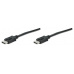 MANHATTAN DisplayPort Monitor Cable, DisplayPort Male / DisplayPort Male, 2 m, Black