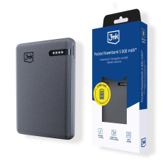 3mk Pocket Powerbank 5,000mAh 12W USB 1C Grey pro Universal 3mk Pocket Powerbank 5,000mAh 12W USB 1C Grey pro Universal