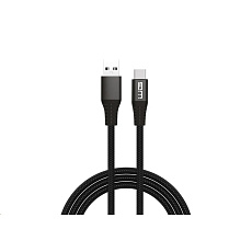WG - Datový kabel Type-C na USB-A, 2 metry, 3 A, černá